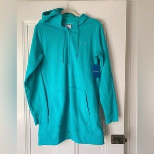 Columbia Turquoise Zip-Up Hoodie 🧥